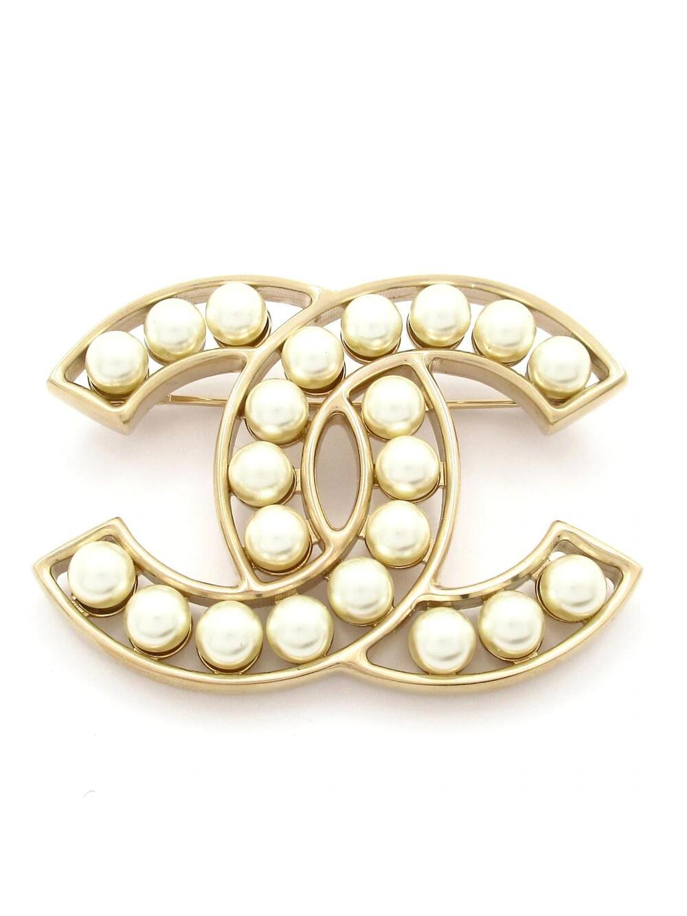 Chanel Coco Gold White Hardware Faux #338341C96B